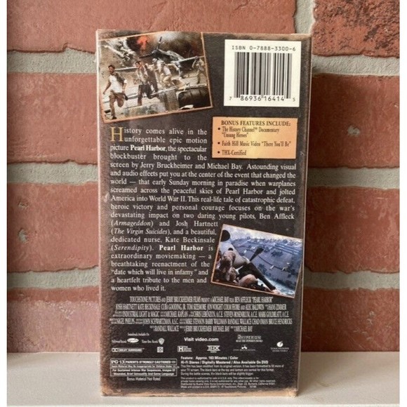 Pearl Harbor VHS 2001, 2-Tape Set 60th Anniversary Commemorative Movie Film - Picture 2 of 6